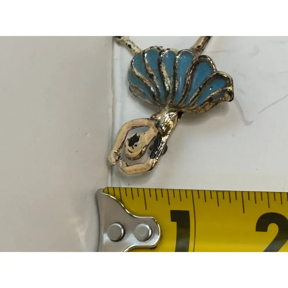 Vintage Mid Century Ballerina Pins Plastic Dance Accessories Set of 2 AS IS
